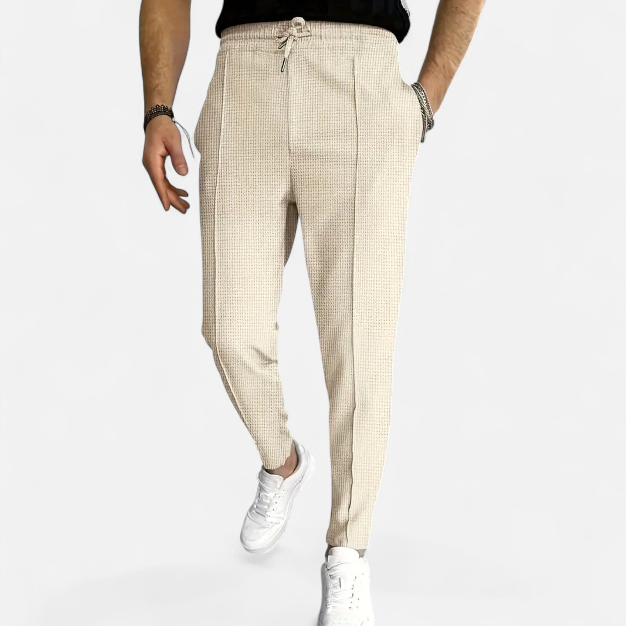 Valrien | Men’s Waffle Knit Joggers Heritage Comfort