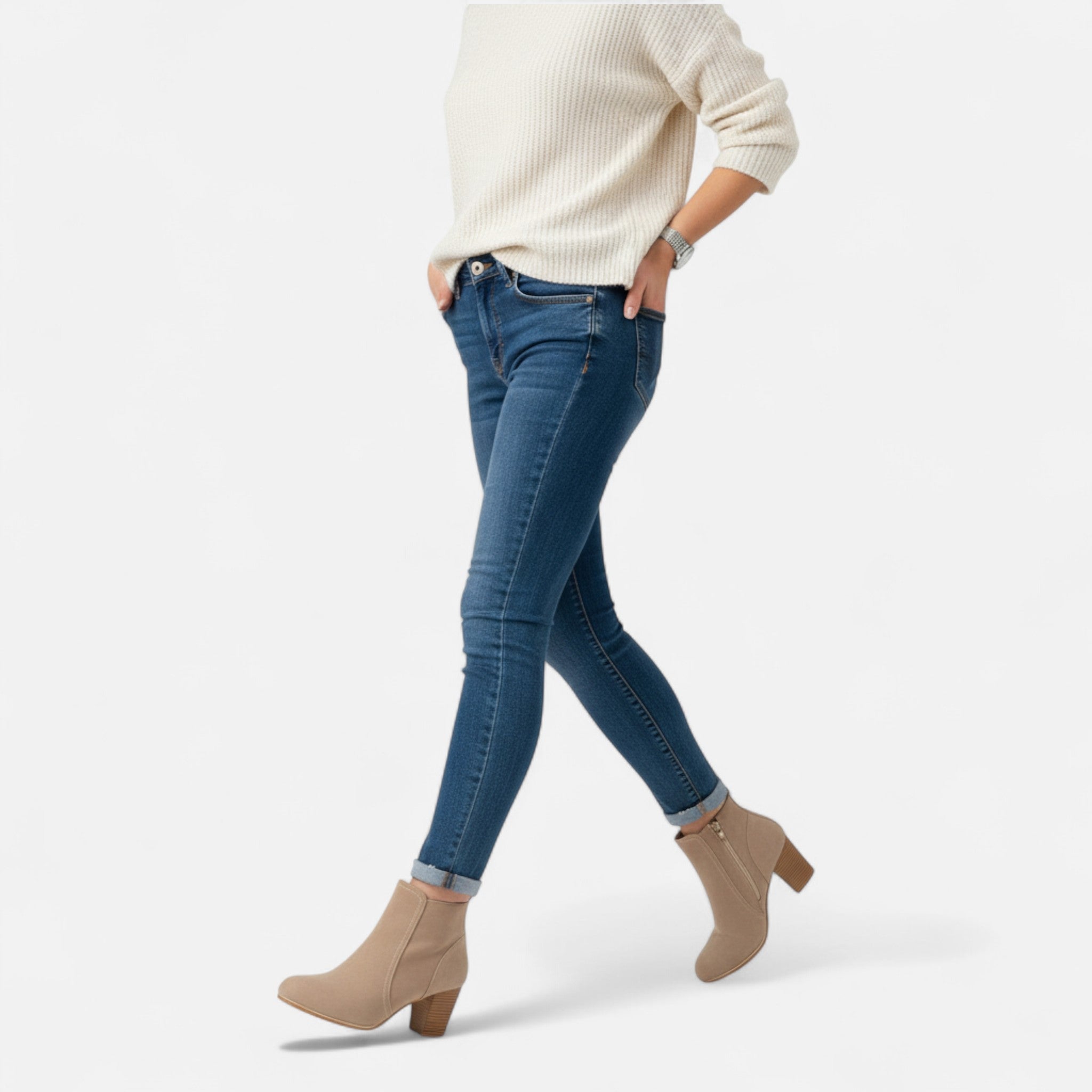 Valrien | Women’s Platform Ankle Boots with Block Heel