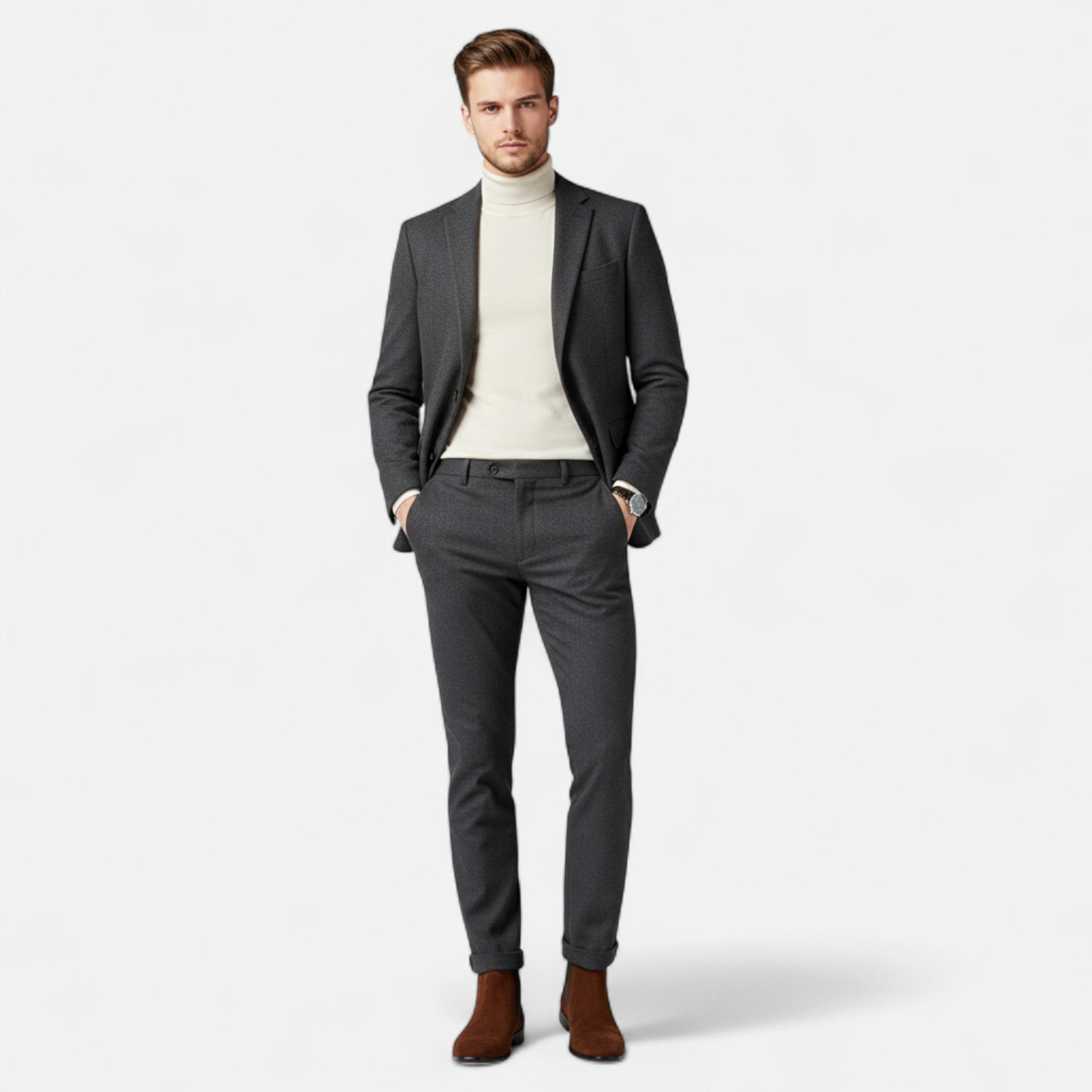 Valrien | Men’s Ankle Boots – British Style Business Casual Elegance