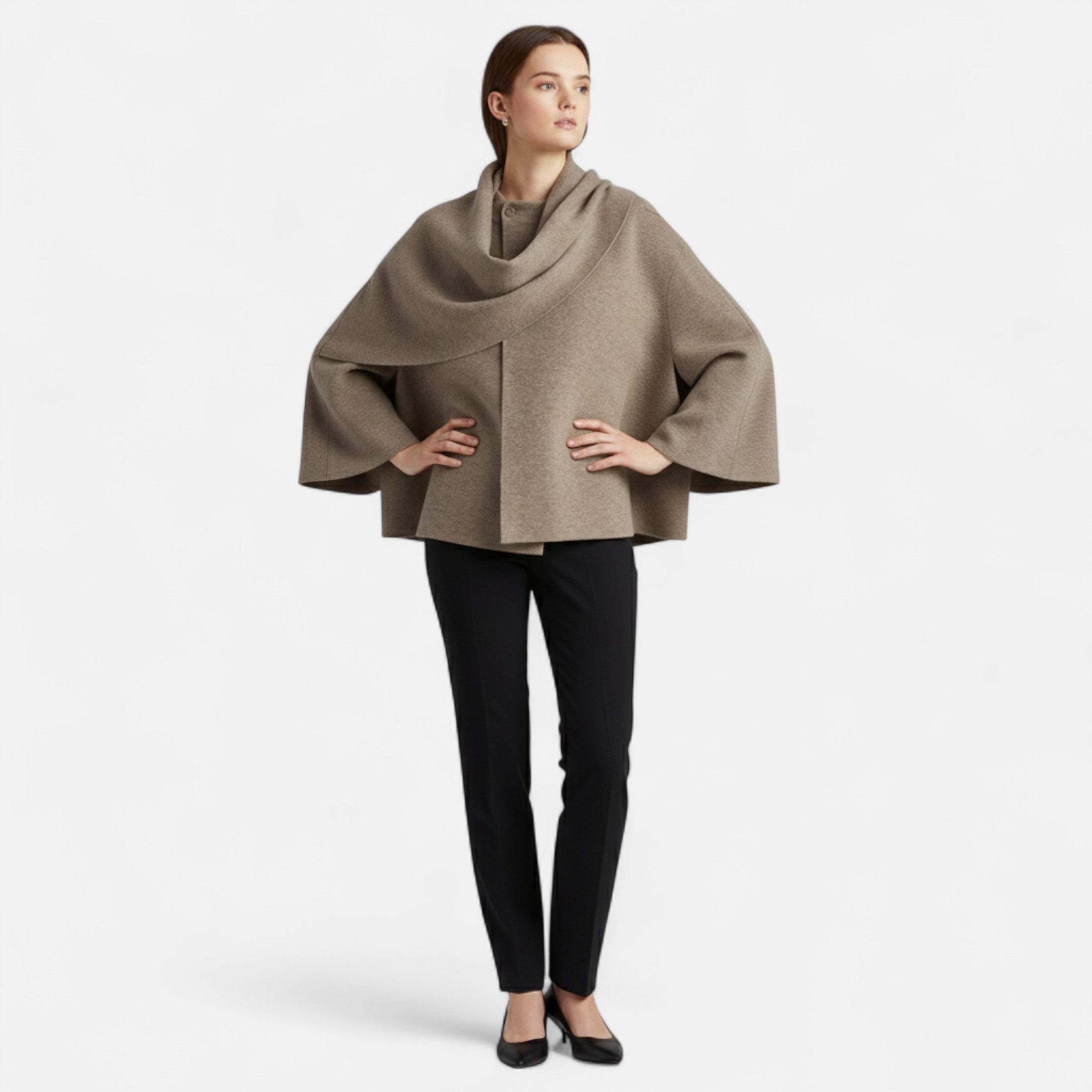 Valrien | Women’s Plush Coat – Padded Parka with Scarf Detail