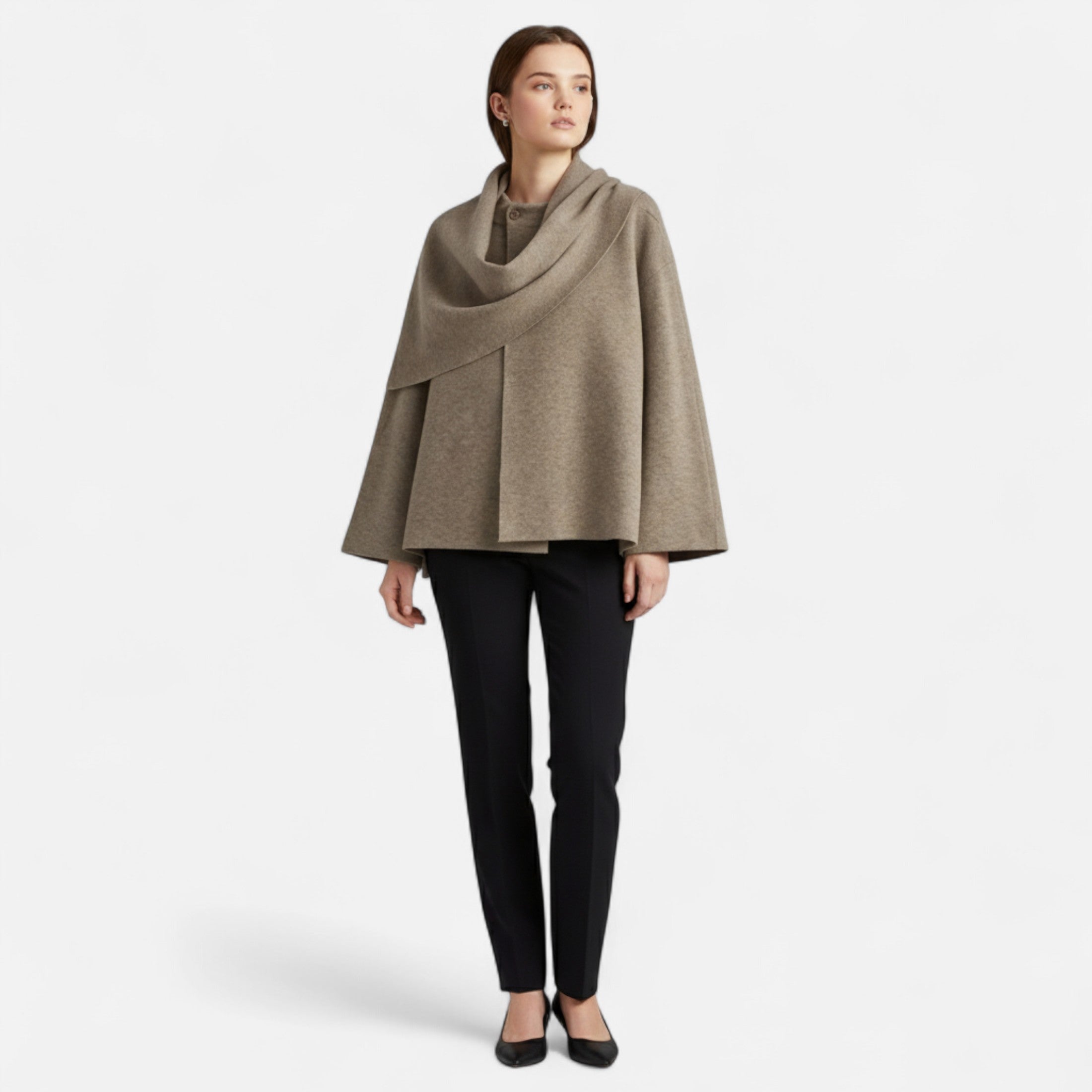 Valrien | Women’s Plush Coat – Padded Parka with Scarf Detail