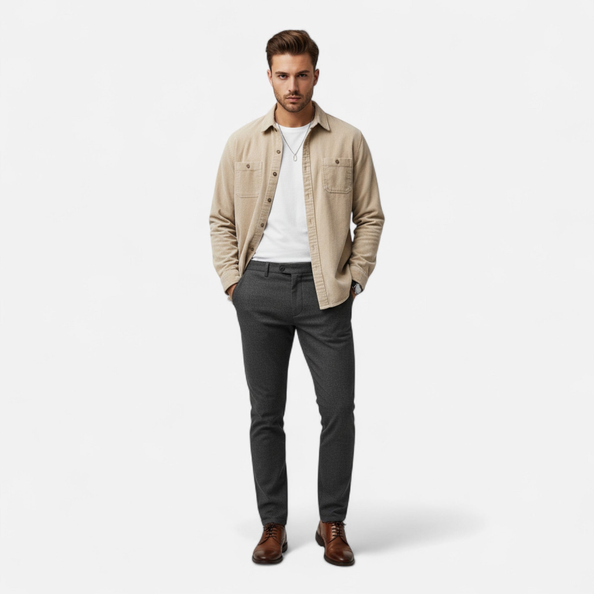Valrien | Men’s Corduroy Shirt Jacket Ivy Heritage