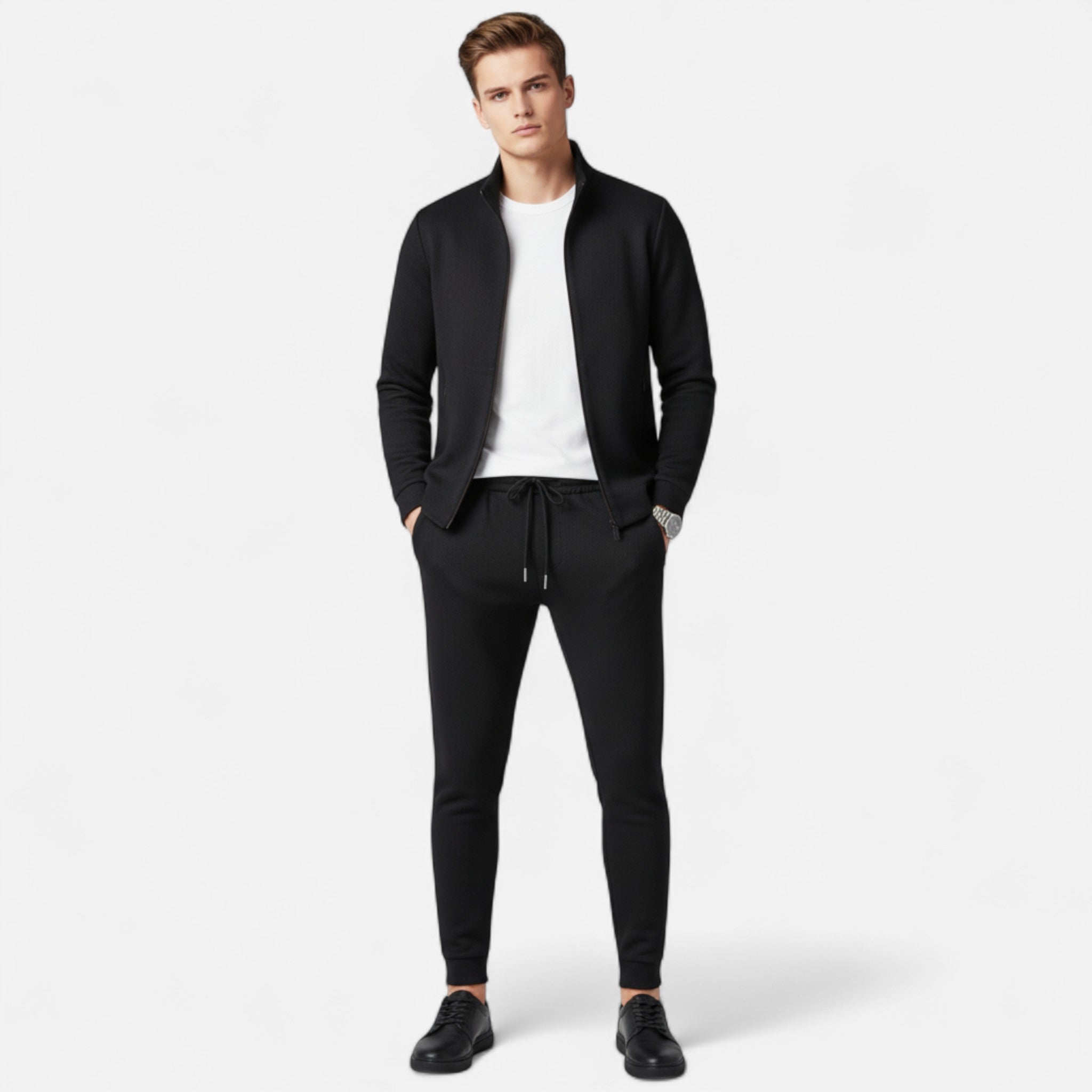 Valrien | Men’s Luxury Tracksuit – Soft Knit Two-Piece Set