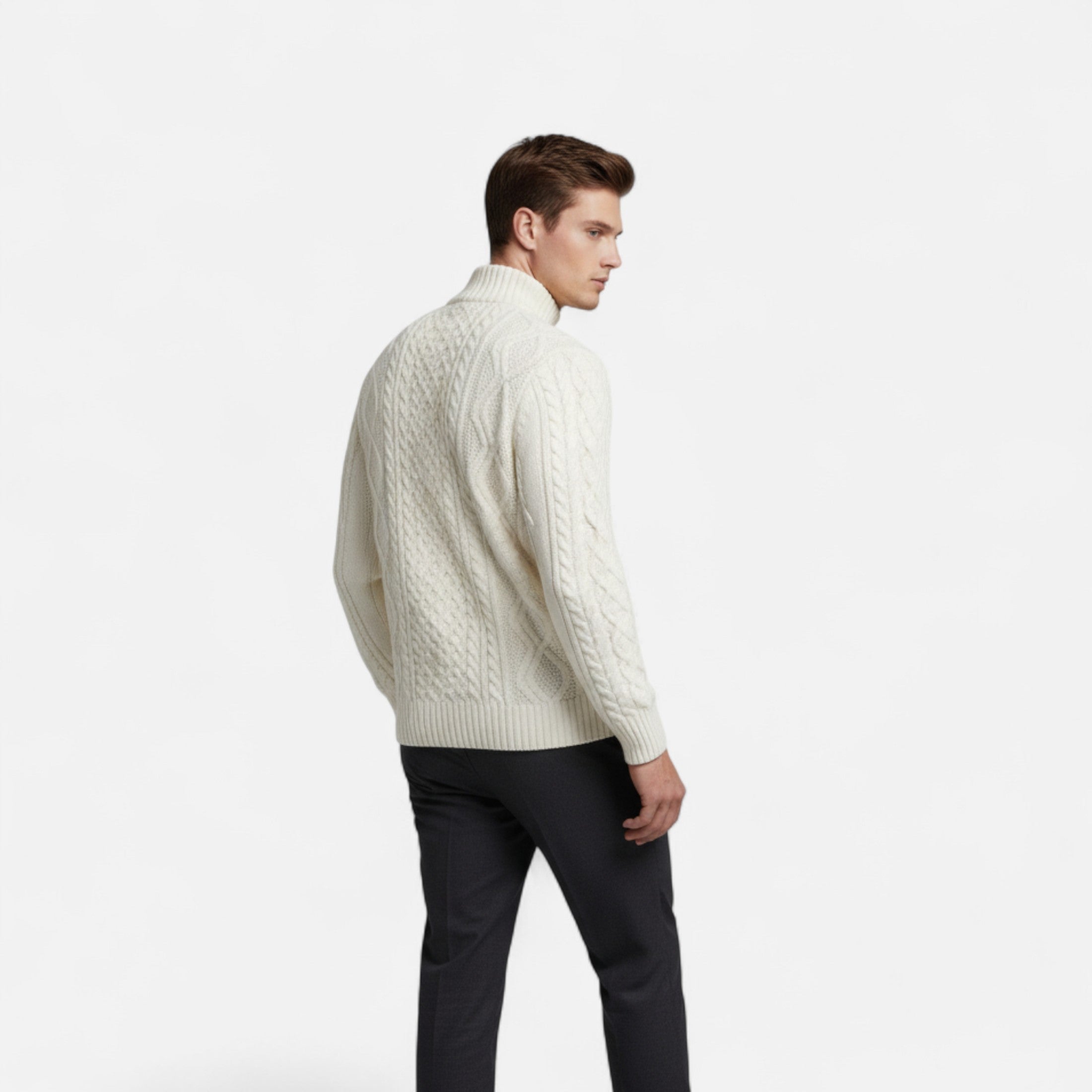 Valrien | Men’s Half-Zip Sweater Ivy Classic