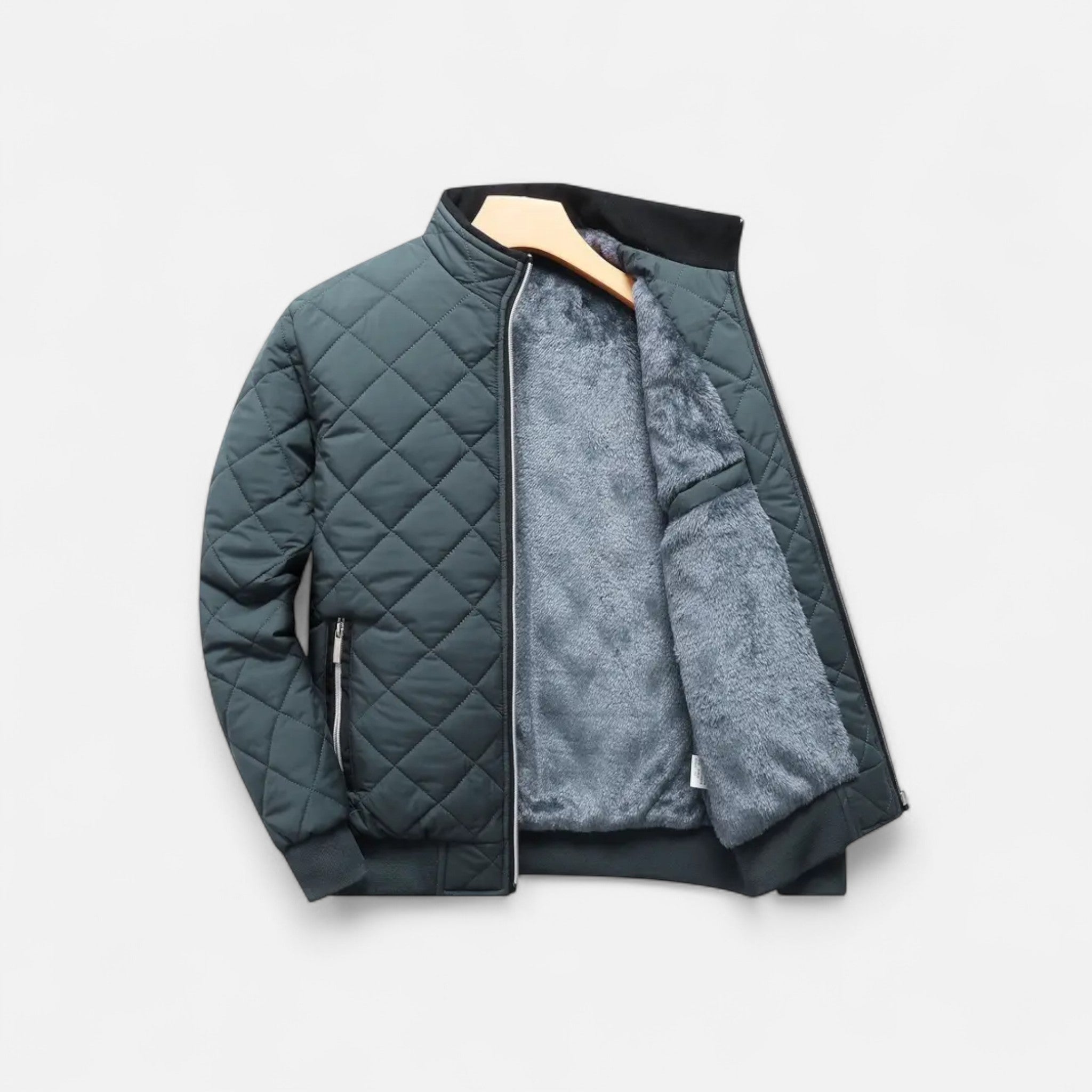 Valrien | Men’s Quilted Jacket Heritage Fleece