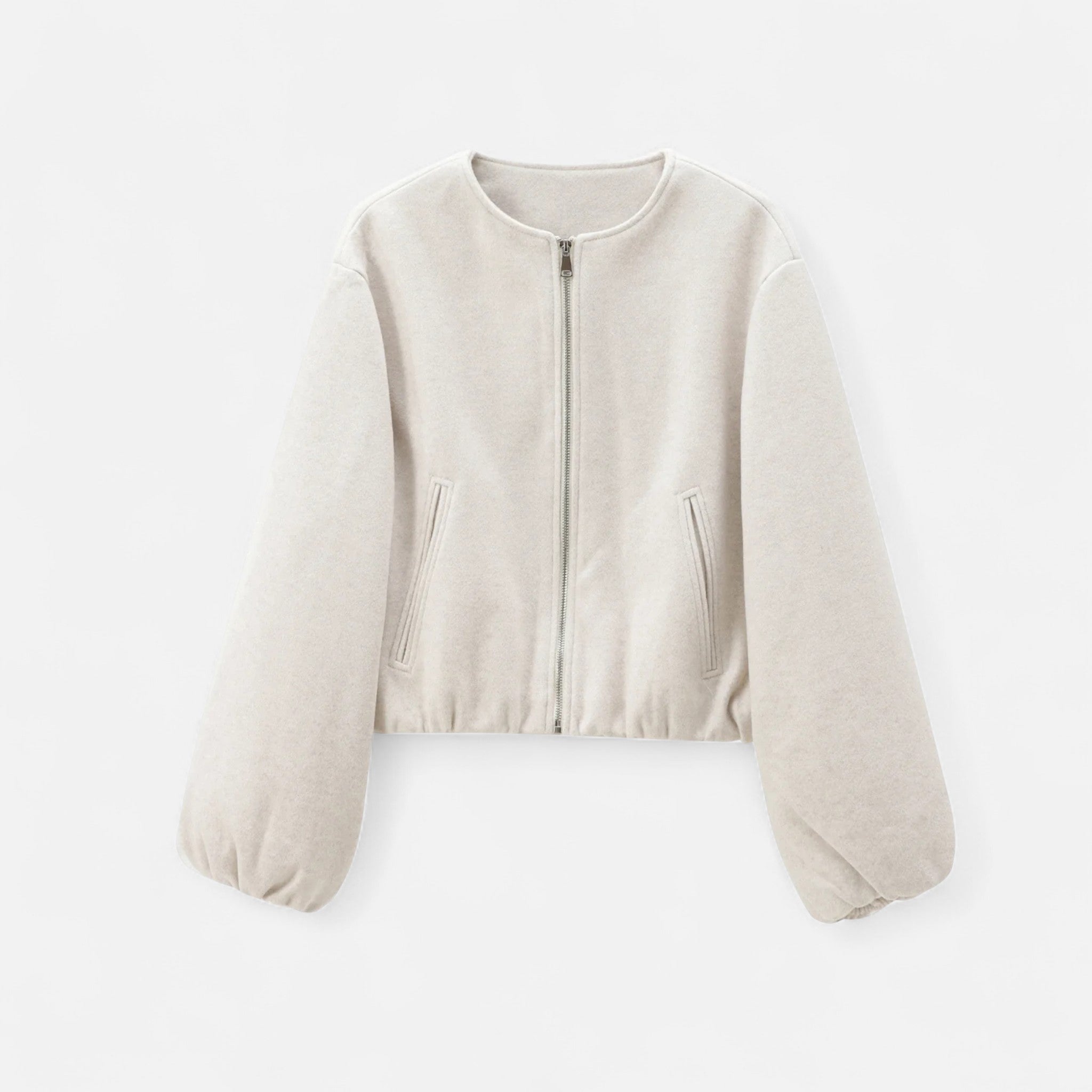 Valrien | Women’s Cropped Fleece Bomber Jacket