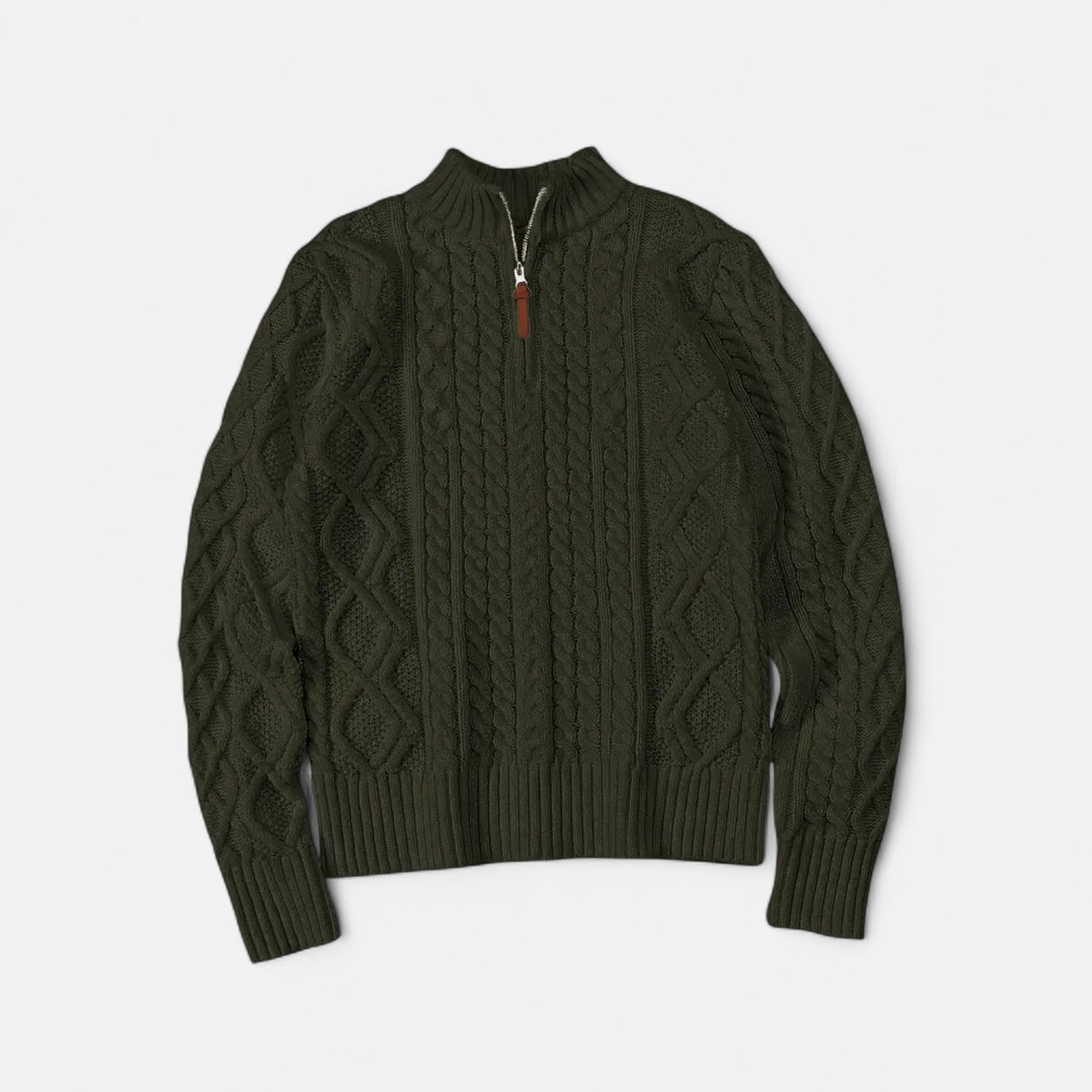 Valrien | Men’s Half-Zip Sweater Ivy Classic