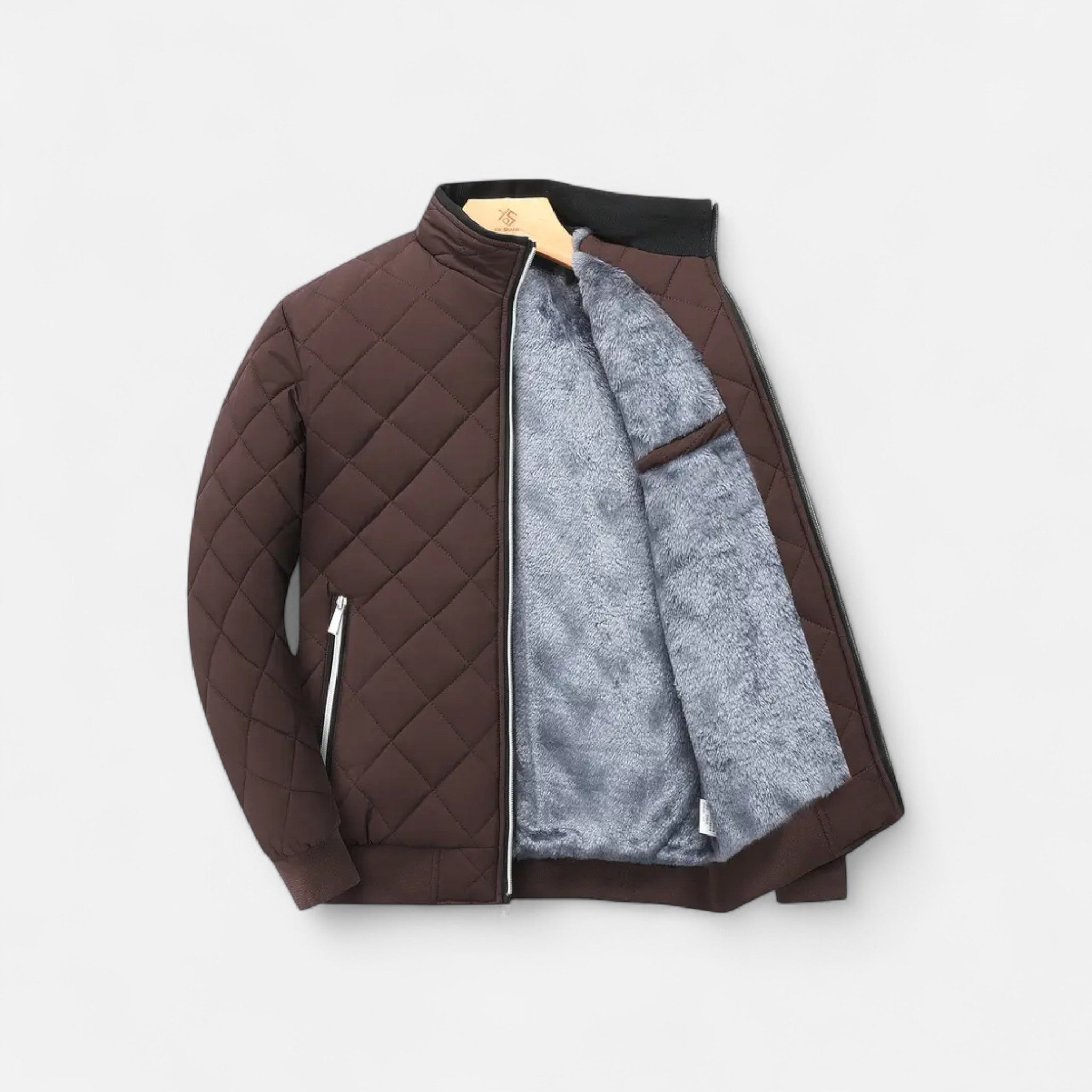 Valrien | Men’s Quilted Jacket Heritage Fleece