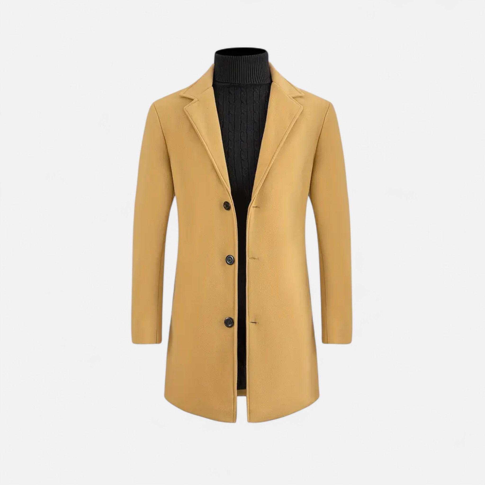 Valrien | Men’s Slim Trench Coat Winter Elegance