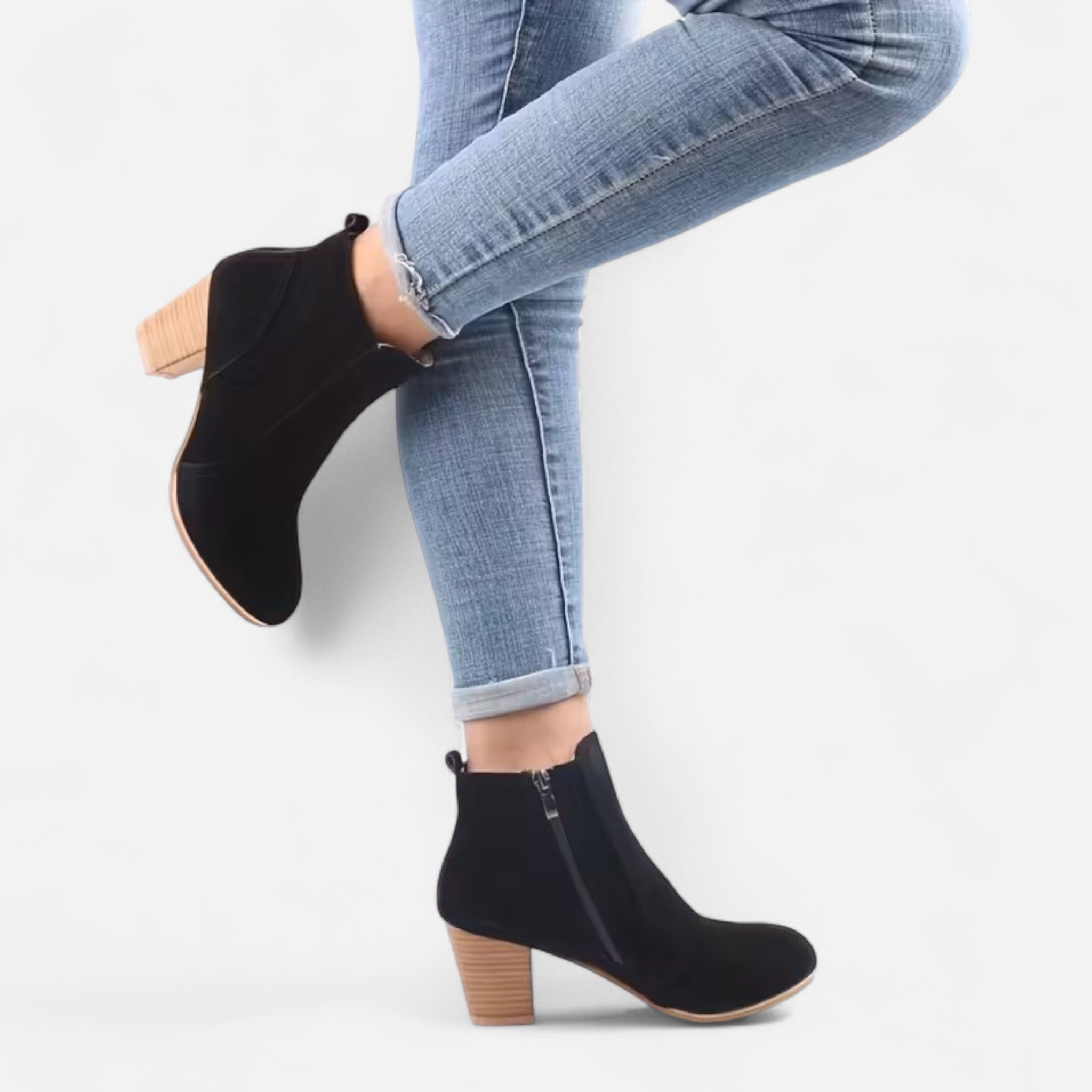 Valrien | Women’s Platform Ankle Boots with Block Heel