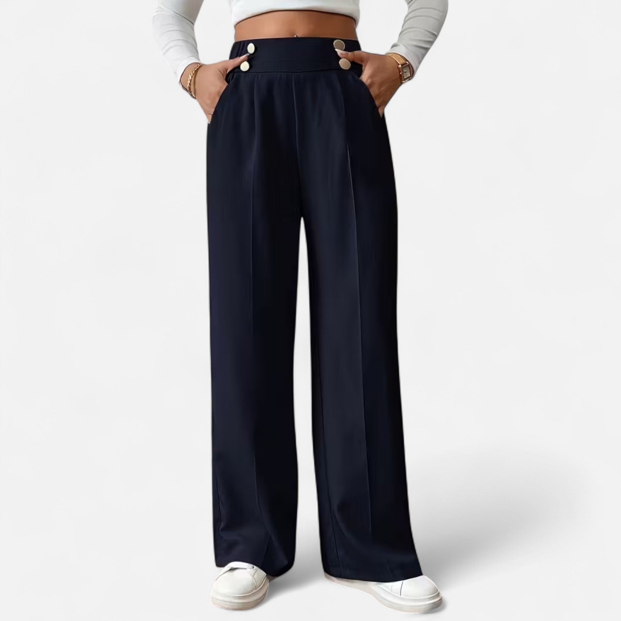 Valrien | Women’s High-Waist Straight Leg Trousers