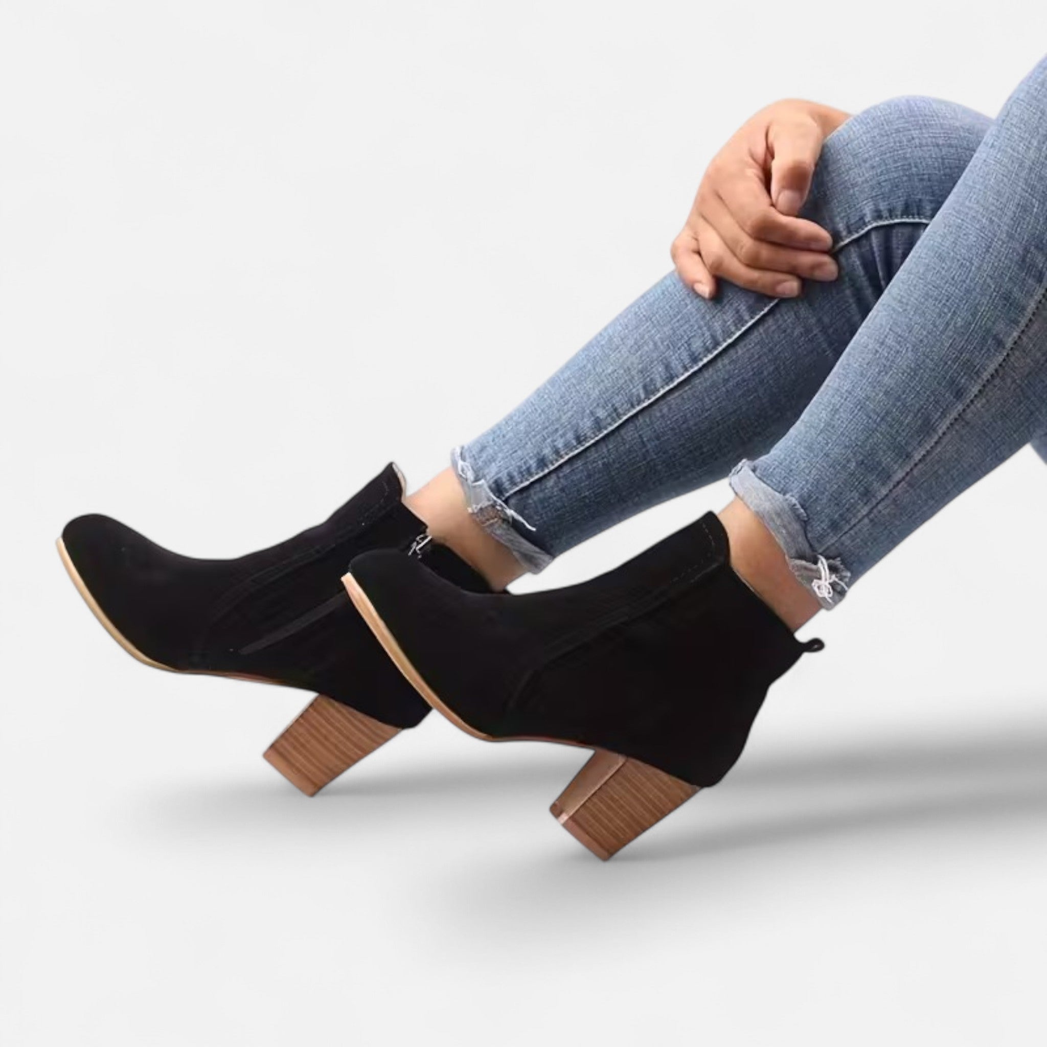 Valrien | Women’s Platform Ankle Boots with Block Heel
