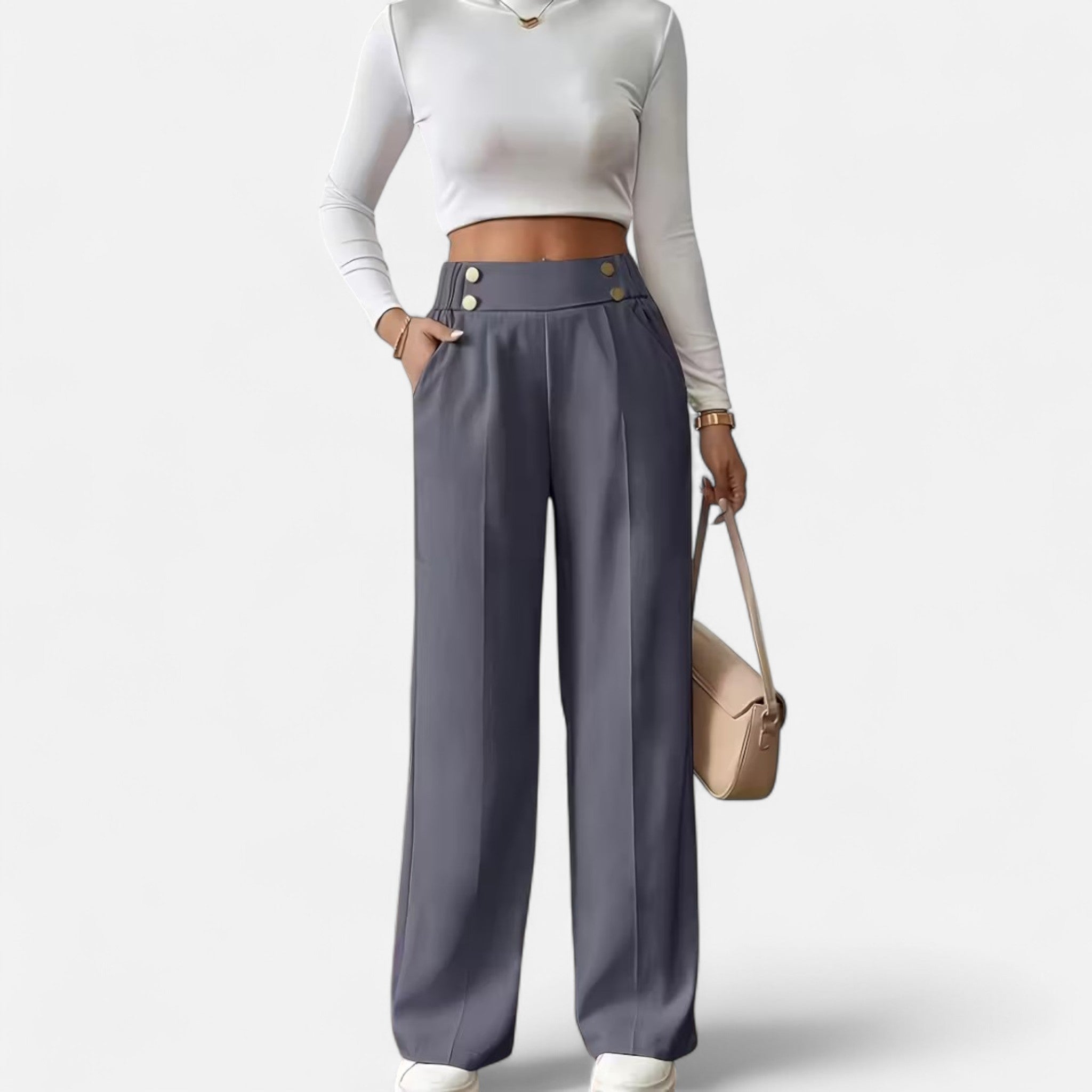 Valrien | Women’s High-Waist Straight Leg Trousers