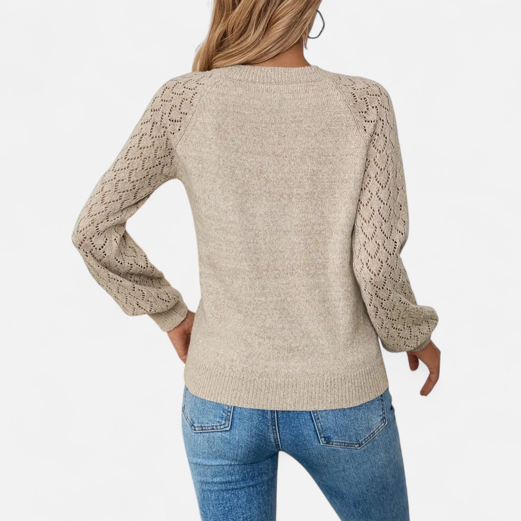 Valrien | Women’s V-Neck Knit Pullover Sweater
