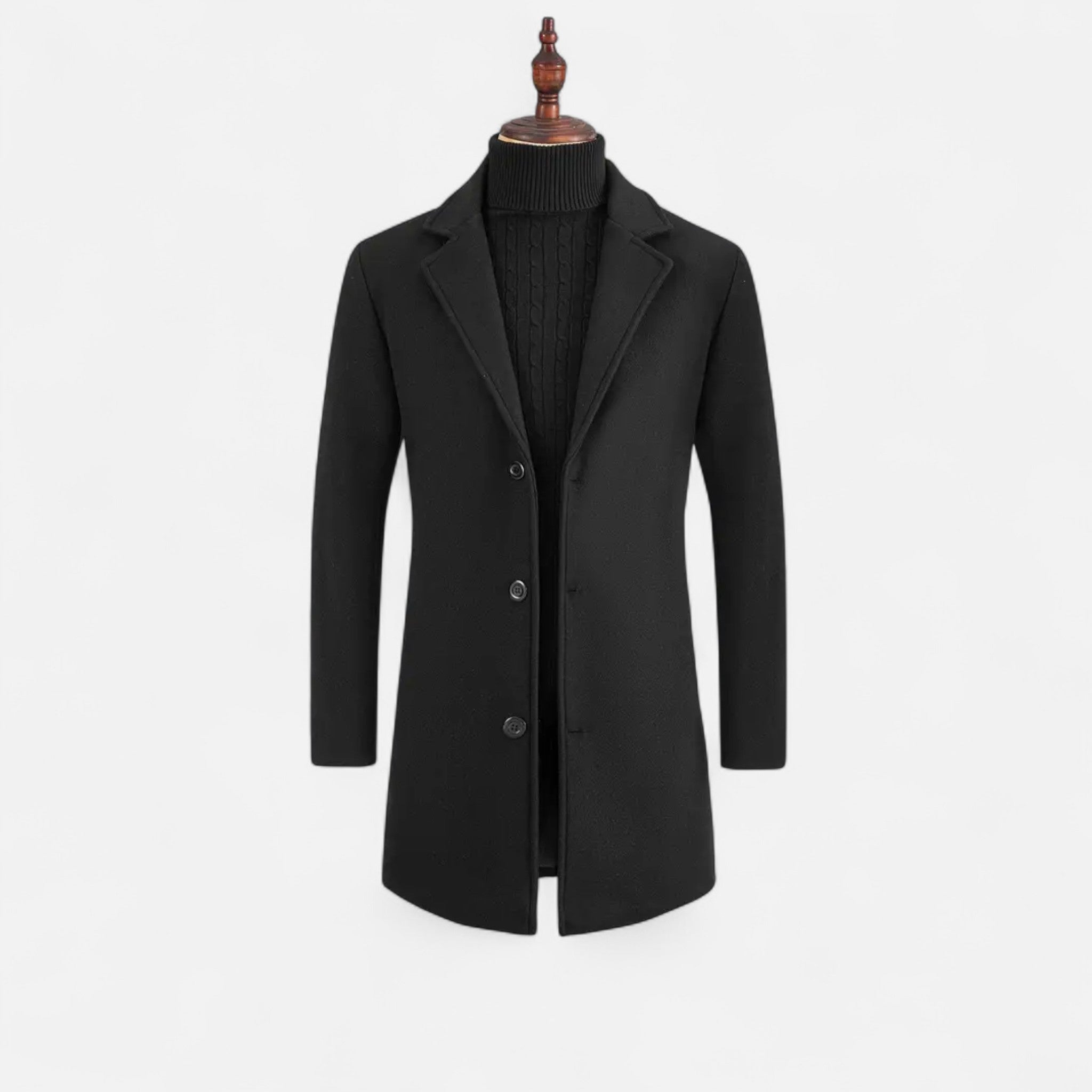 Valrien | Men’s Slim Trench Coat Winter Elegance
