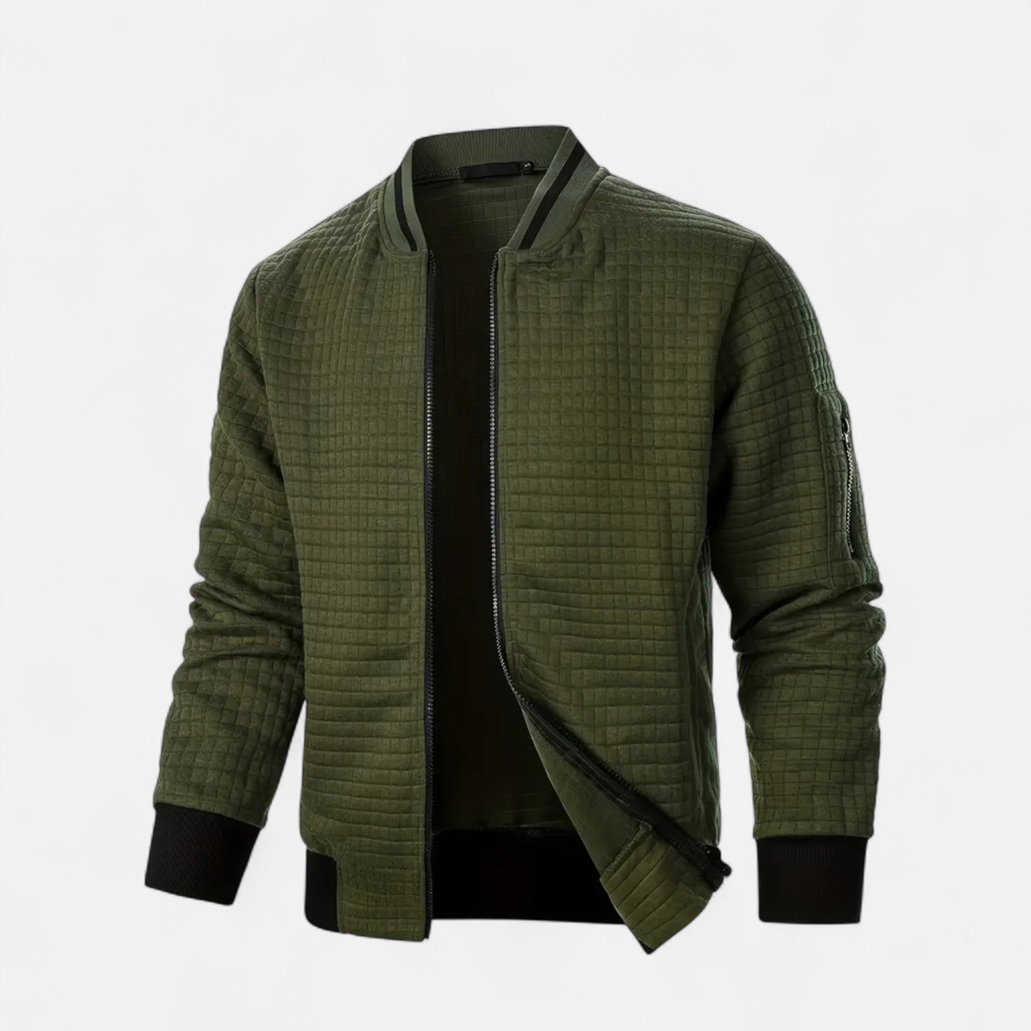 Valrien | Men’s Zip Sweatshirt Ivy Plaid Heritage
