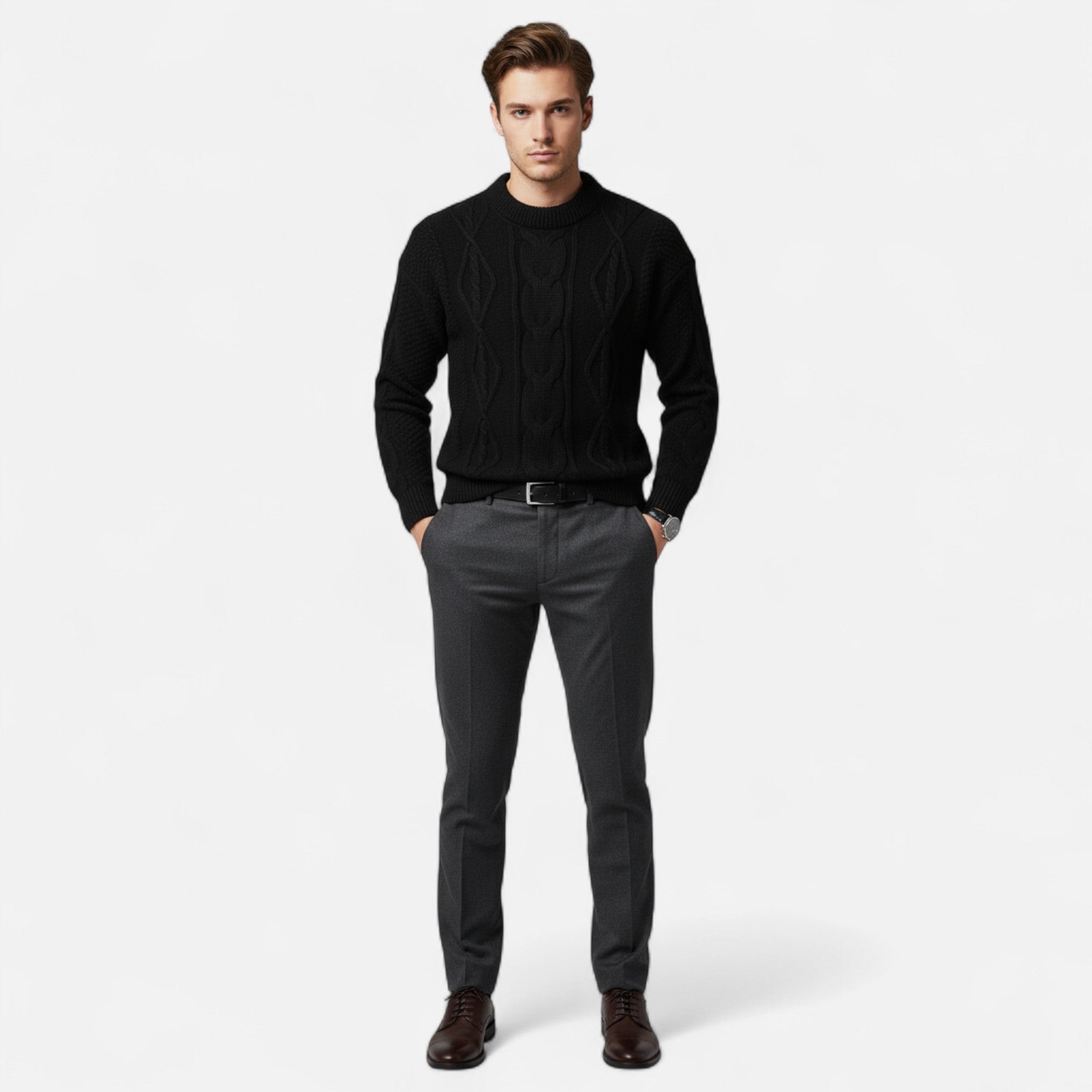 Valrien | Men’s Crew Neck Pullover Ivy Classic