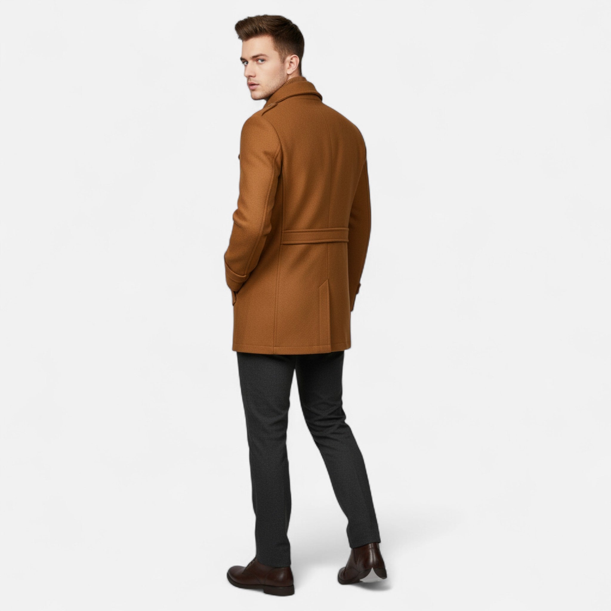 Valrien | Men’s Tweed Coat Double-Breasted Heritage