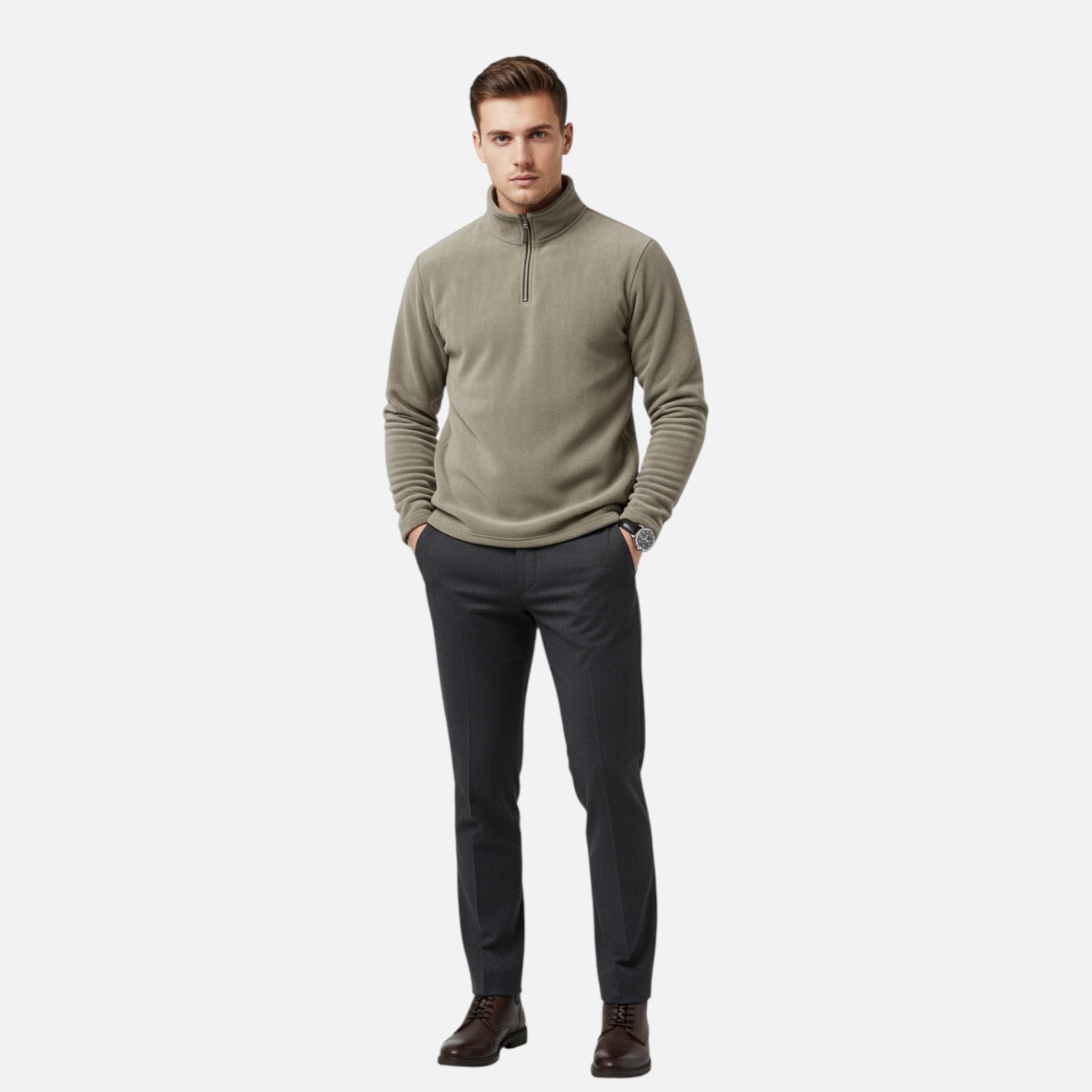 Valrien | Men’s Half-zip Sweatshirt Ivy Heritage