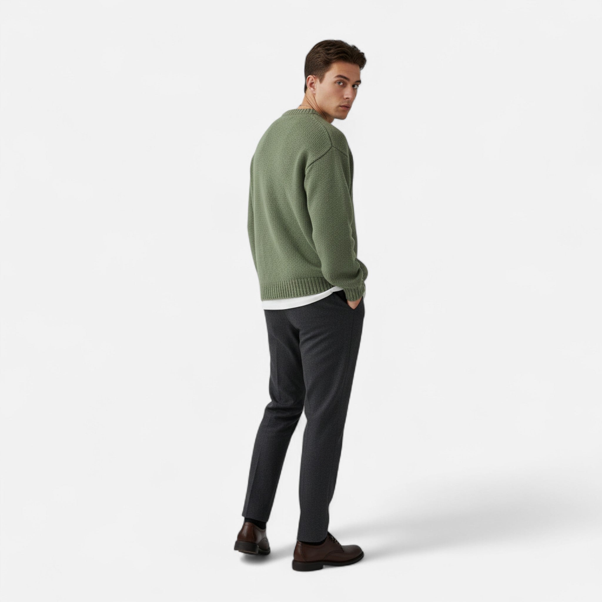 Valrien | Men’s Crew Neck Sweater Ivy Classic