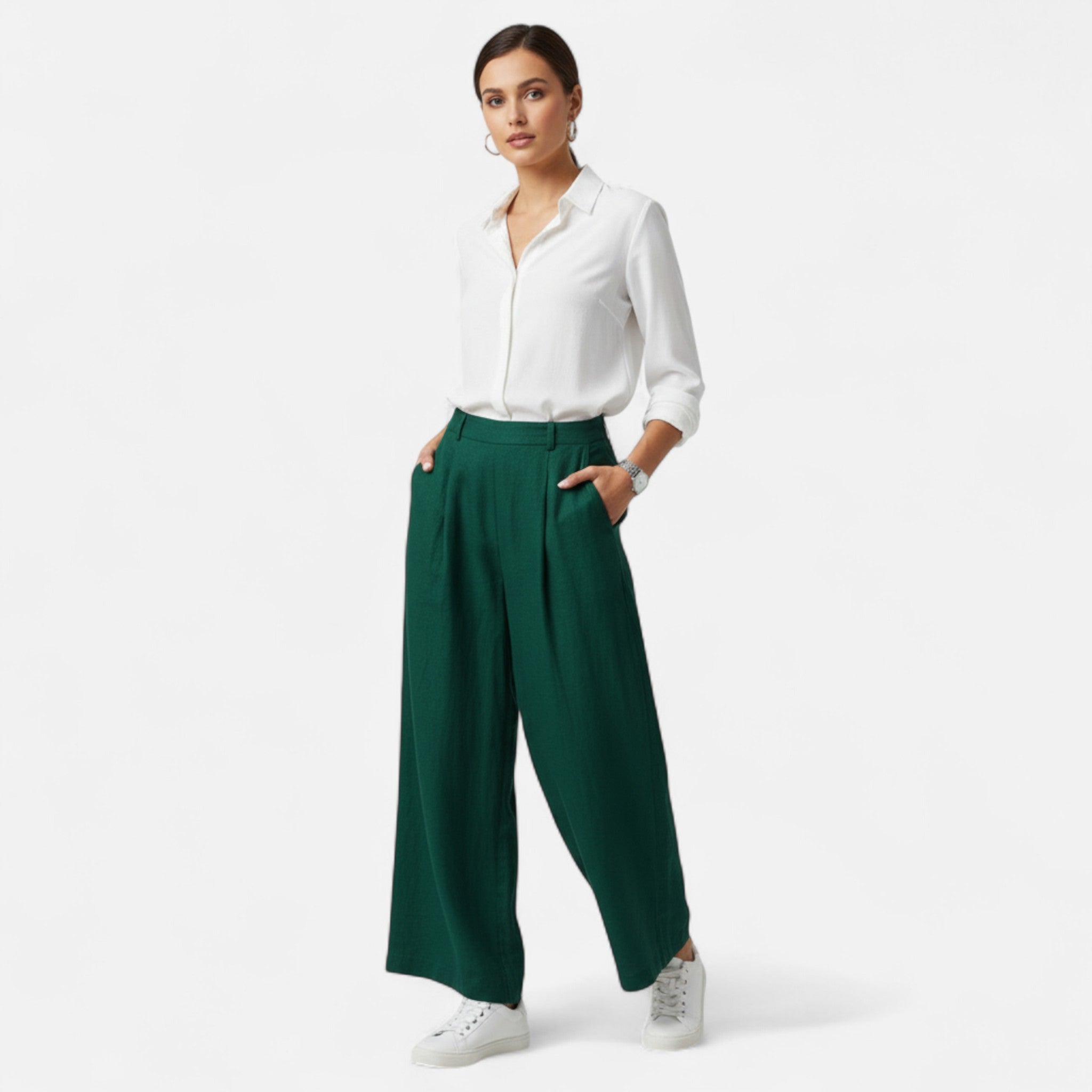 Valrien | Women’s Wool Blend Knit Trousers