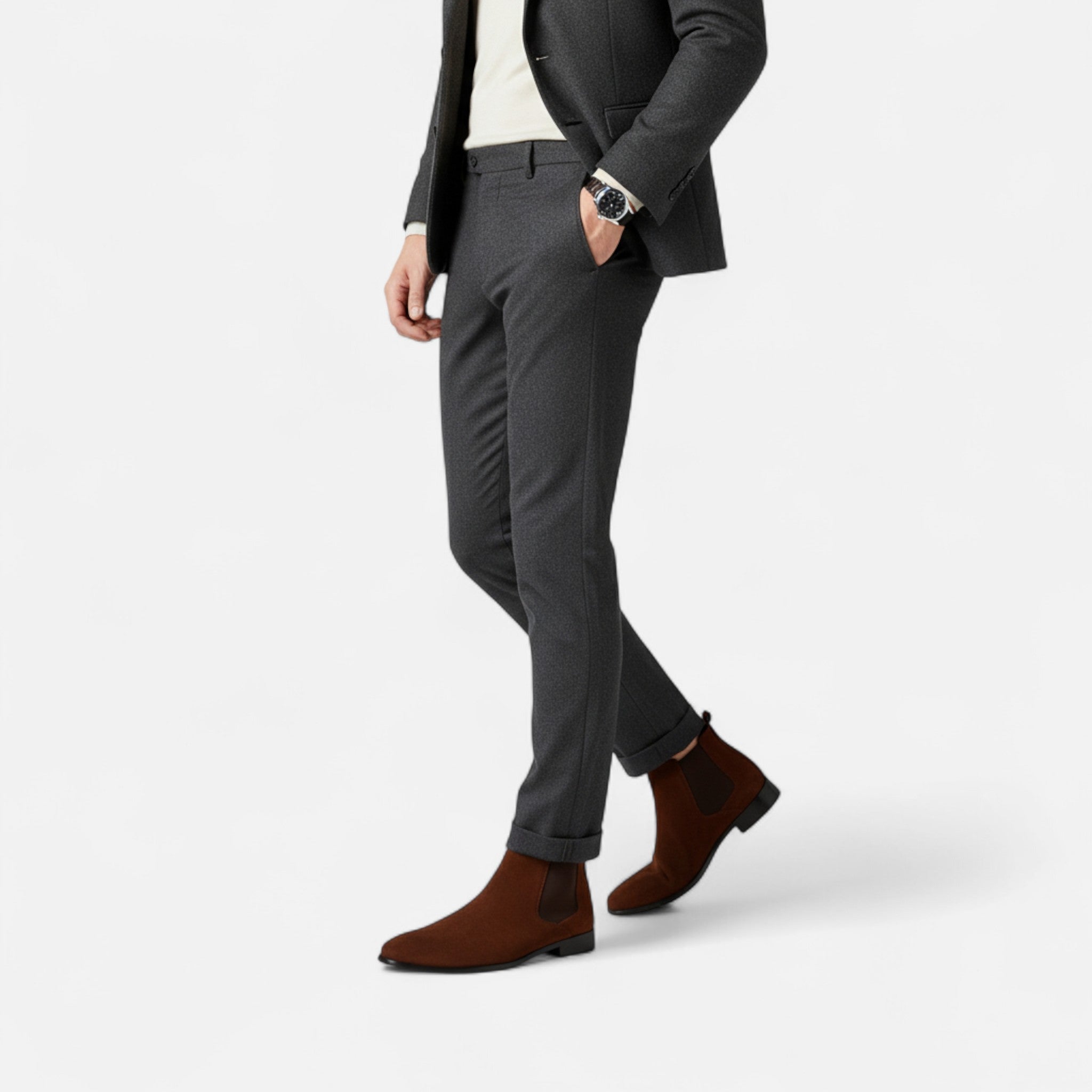 Valrien  | Men’s Ankle Boots – British Style Business Casual Elegance