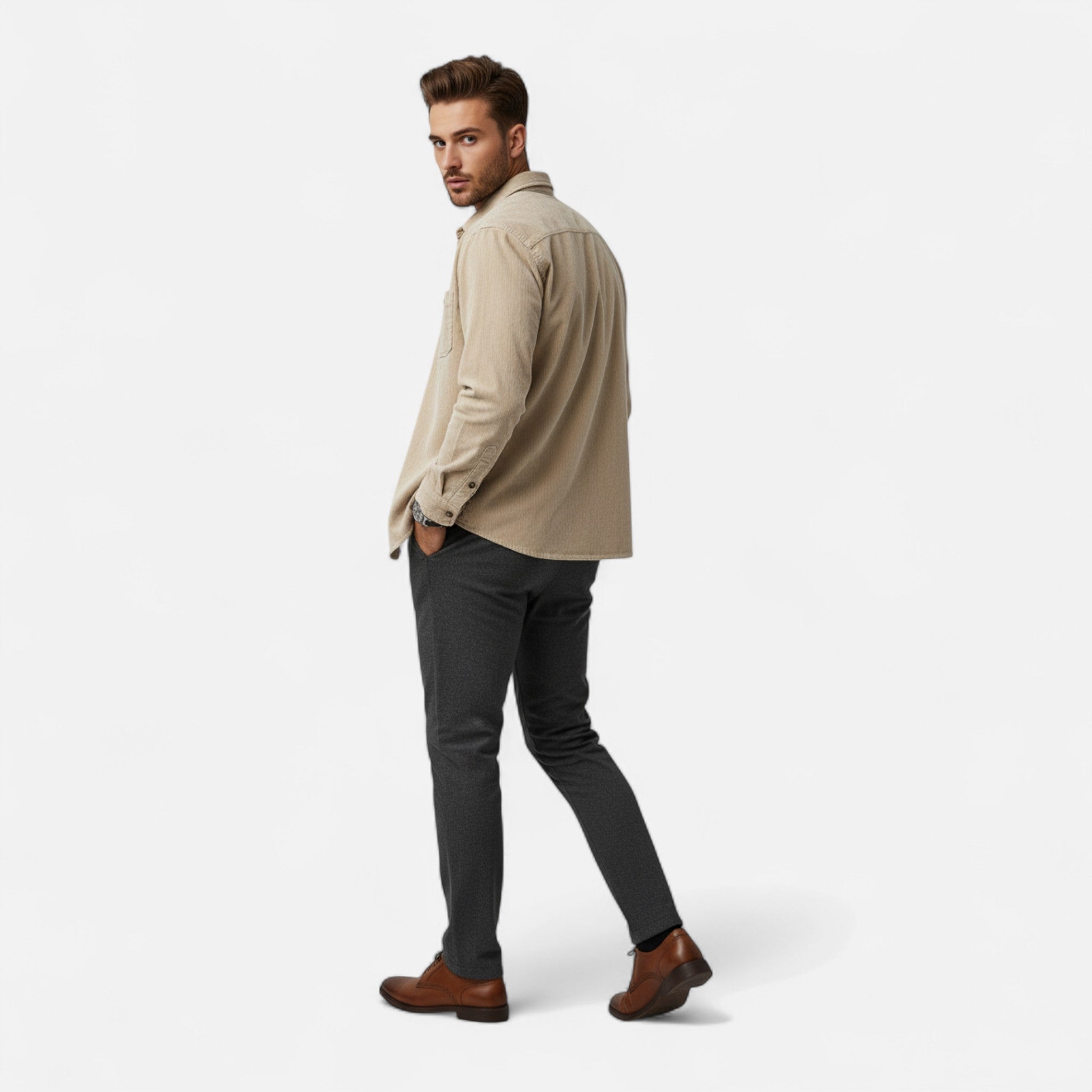 Valrien | Men’s Corduroy Shirt Jacket Ivy Heritage