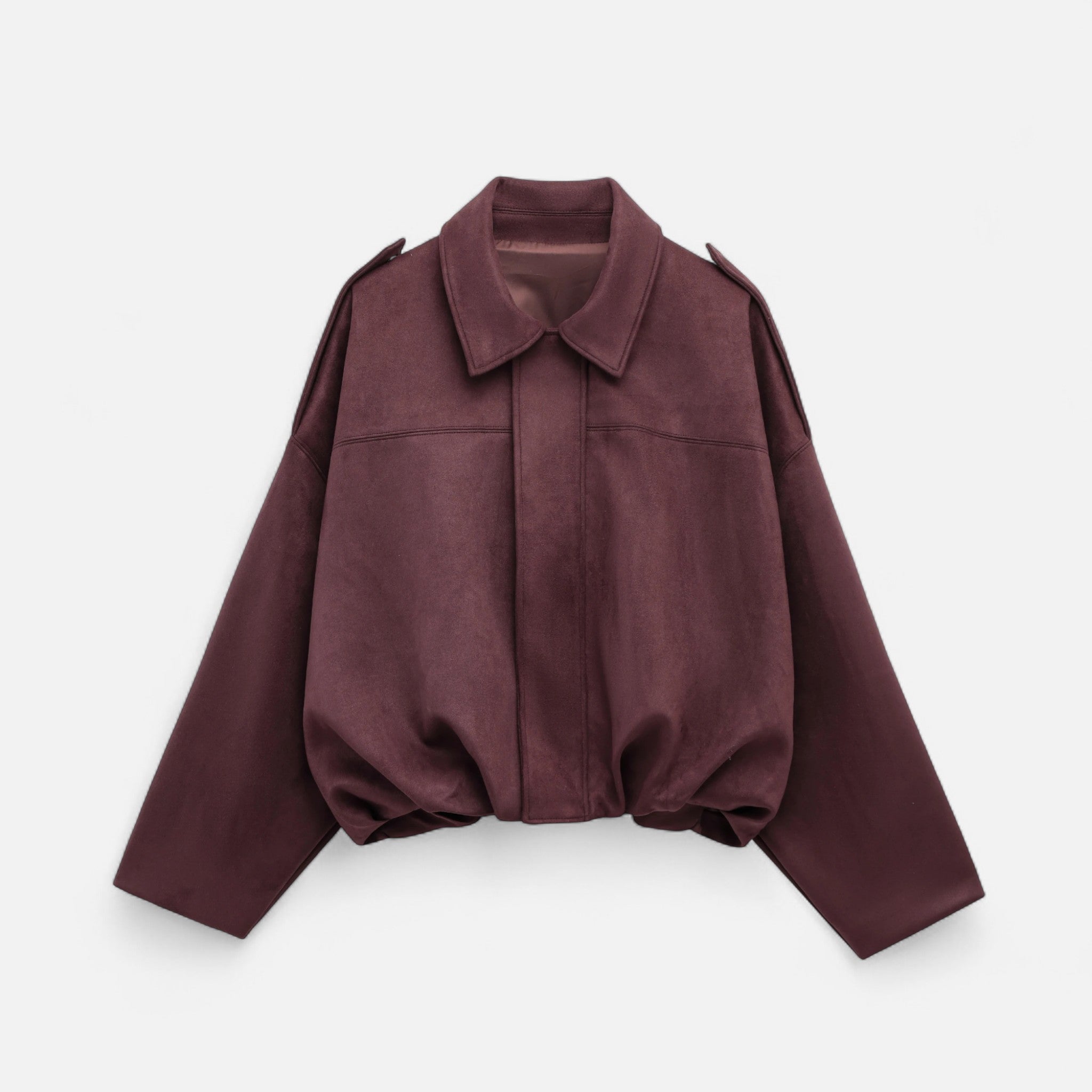 Valrien | Women’s Suede Bomber Jacket – Vintage Zipped Elegance