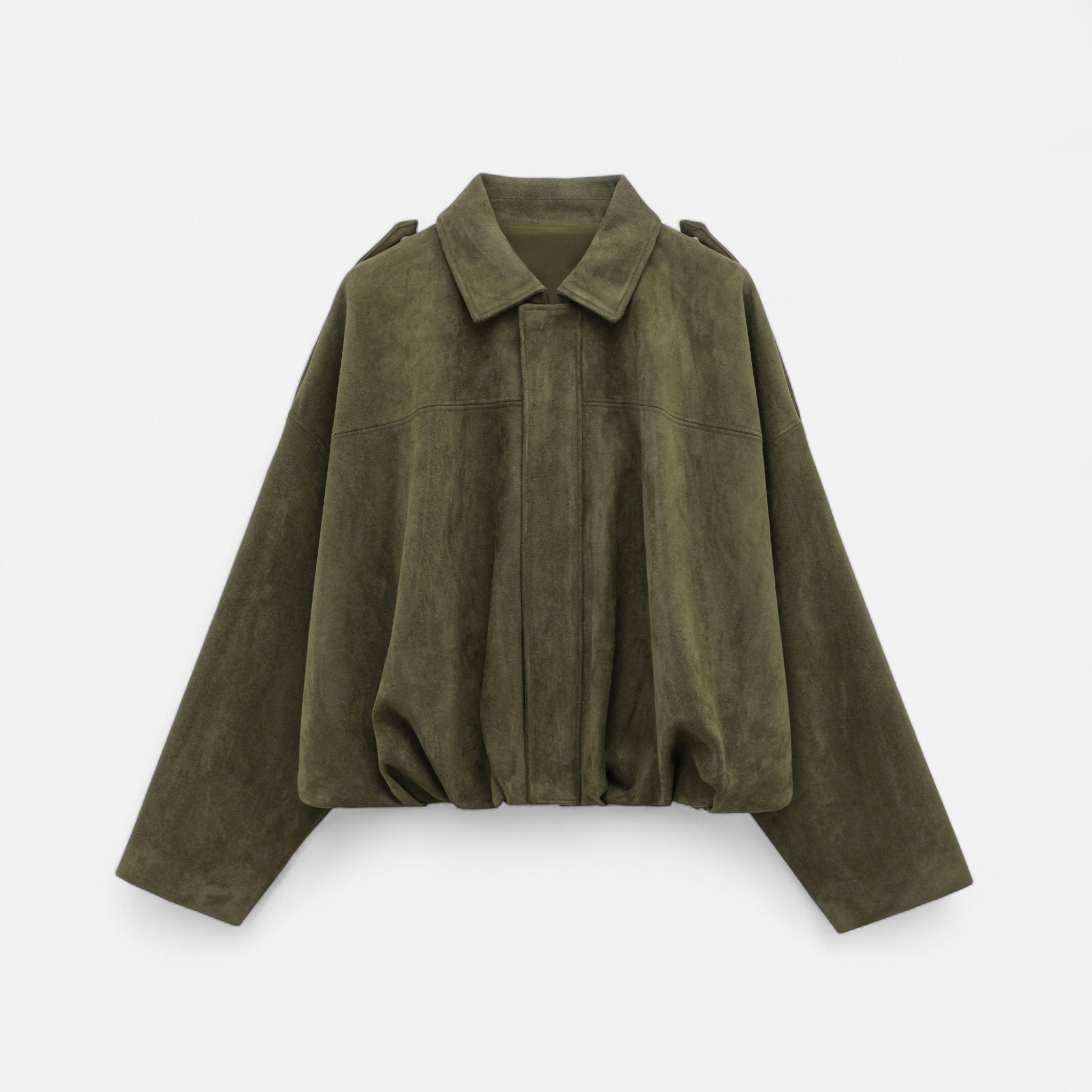 Valrien | Women’s Suede Bomber Jacket – Vintage Zipped Elegance