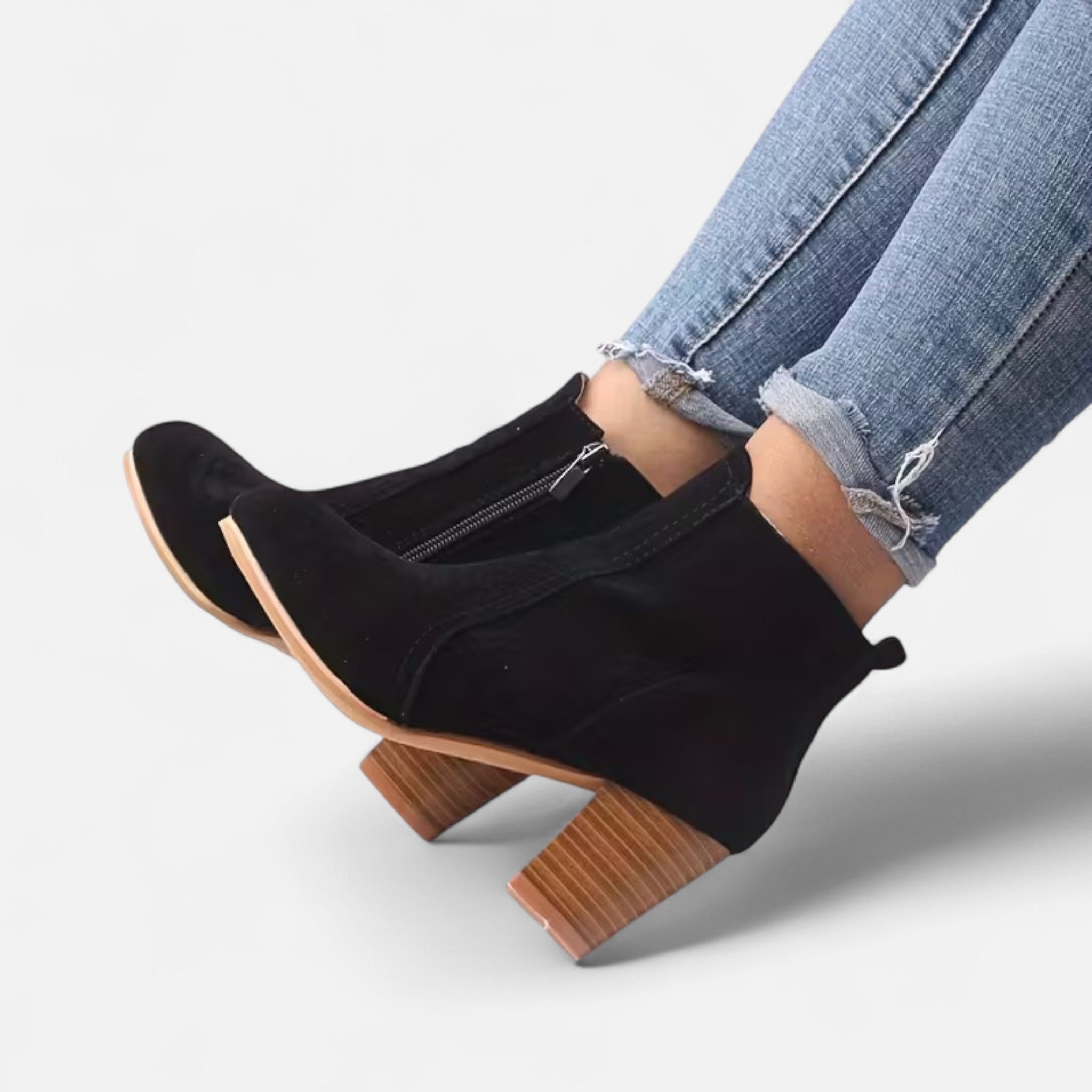 Valrien | Women’s Platform Ankle Boots with Block Heel