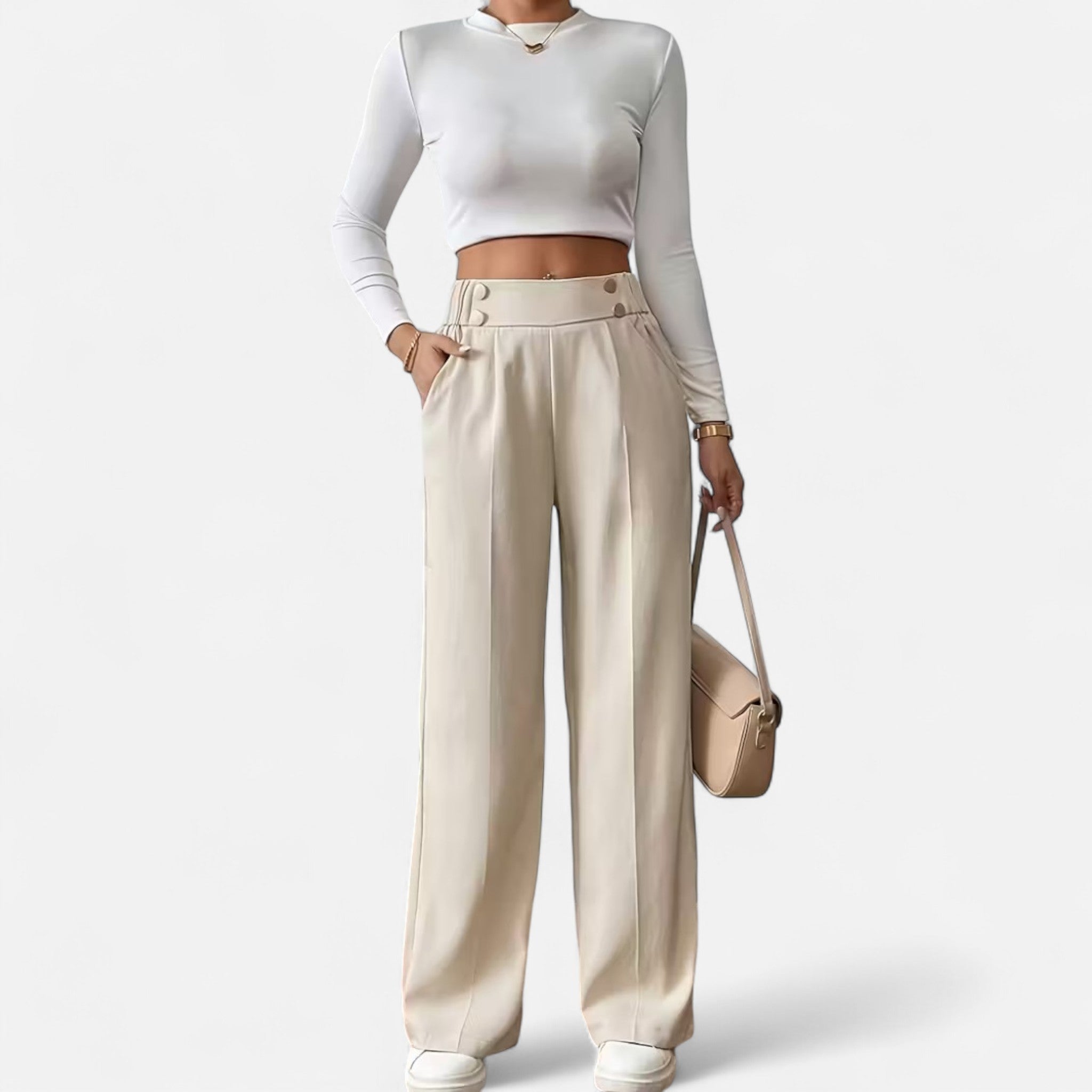 Valrien | Women’s High-Waist Straight Leg Trousers
